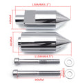 Chrome Spike Frame Sliders for Suzuki GSXR 1000 (2005–2006)