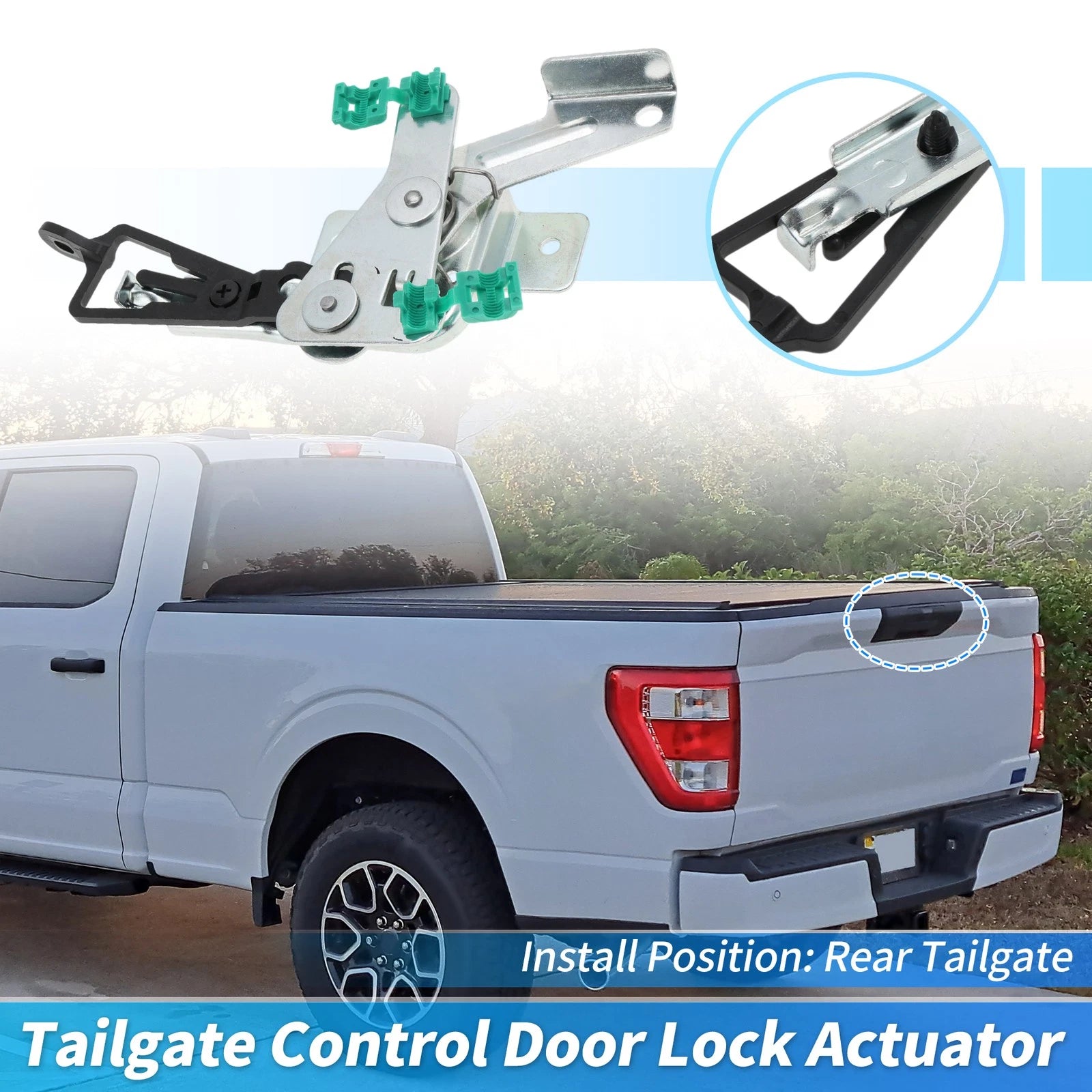 Tailgate Control Door Lock for Ford F-150 F-250 F-350 F-450 F-550 (No.F75Z9943170AA)