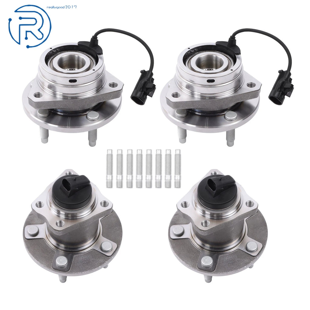 Set of 4 Wheel Hub Bearings for Chevrolet Malibu Pontiac G6 Saturn Aura