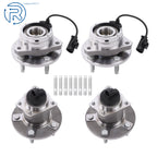 Set of 4 Wheel Hub Bearings for Chevrolet Malibu Pontiac G6 Saturn Aura