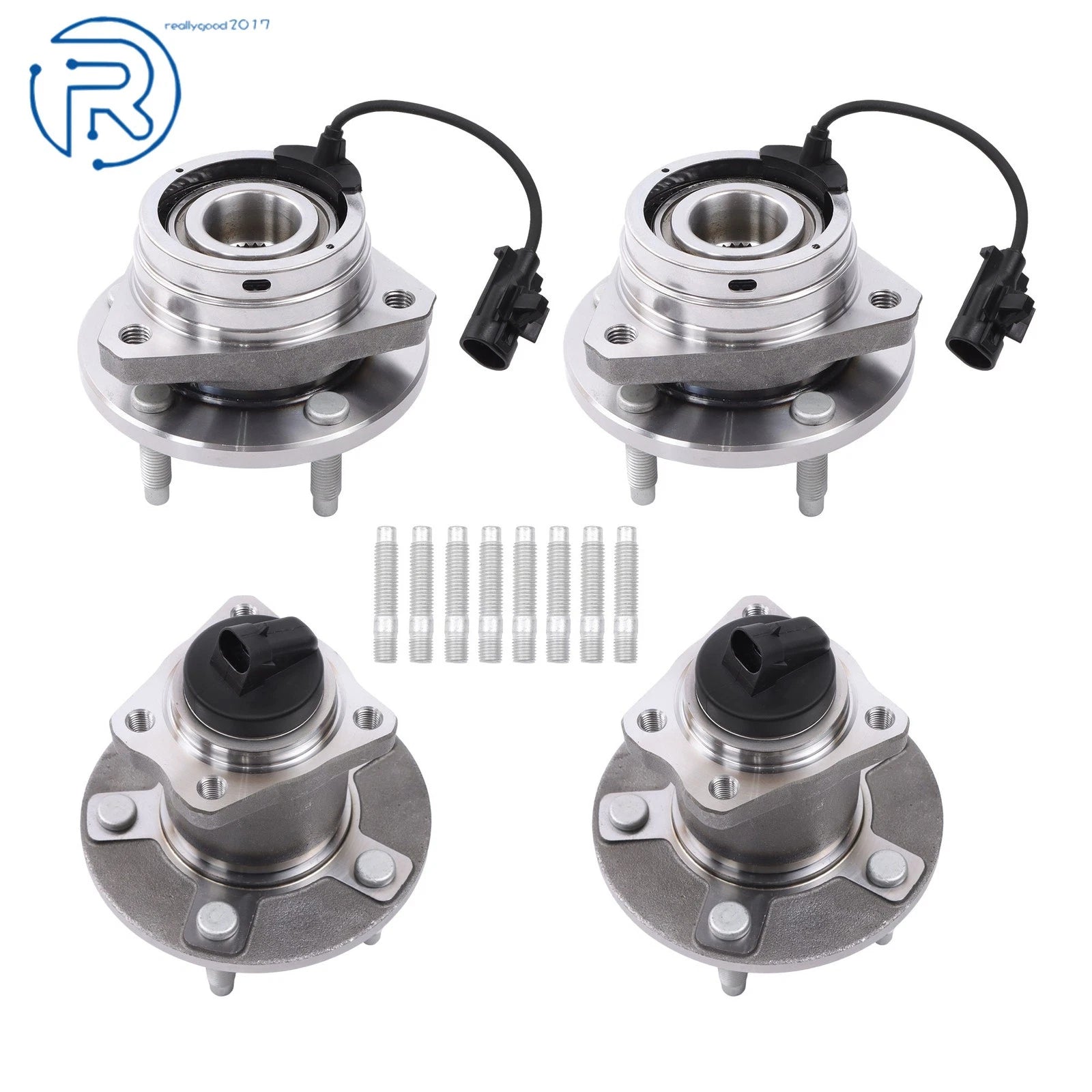 Set of 4 Wheel Hub Bearings for Chevrolet Malibu Pontiac G6 Saturn Aura