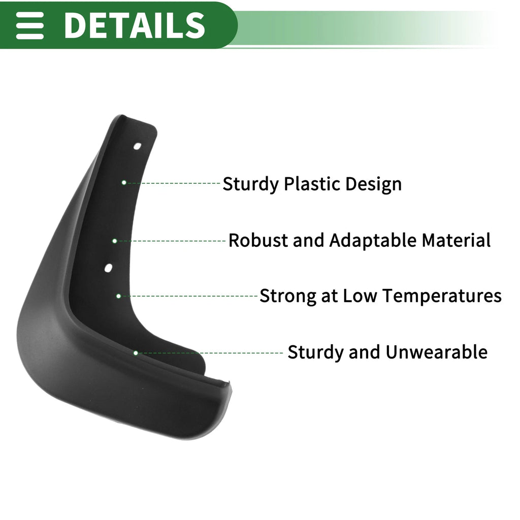 Mud Flaps Splash Guards for Mitsubishi Lancer-ex (2010–2016)
