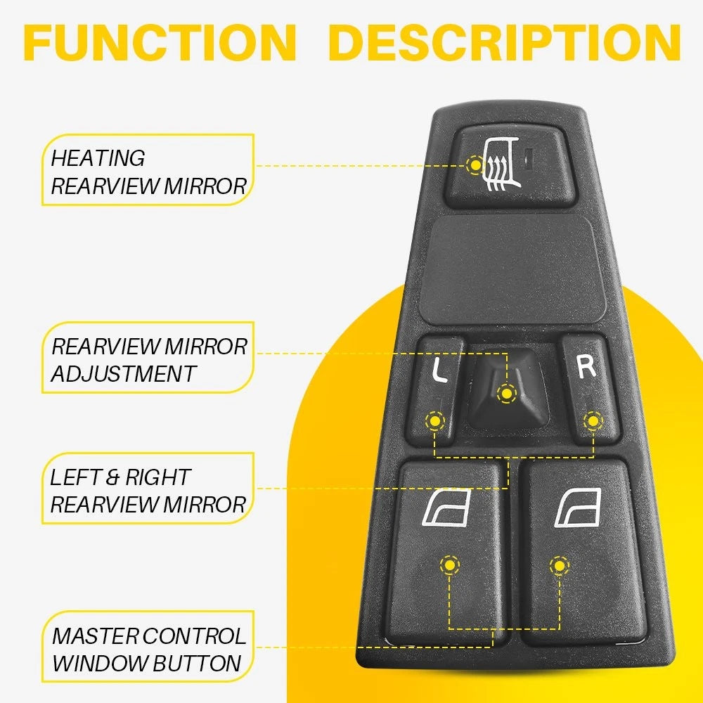 Power Window Switch for Volvo VN VNL EXV (2005–2016)