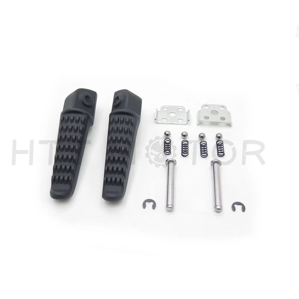 Rear Footrests Foot Pegs for Kawasaki ZX6R (2003–2011) Black