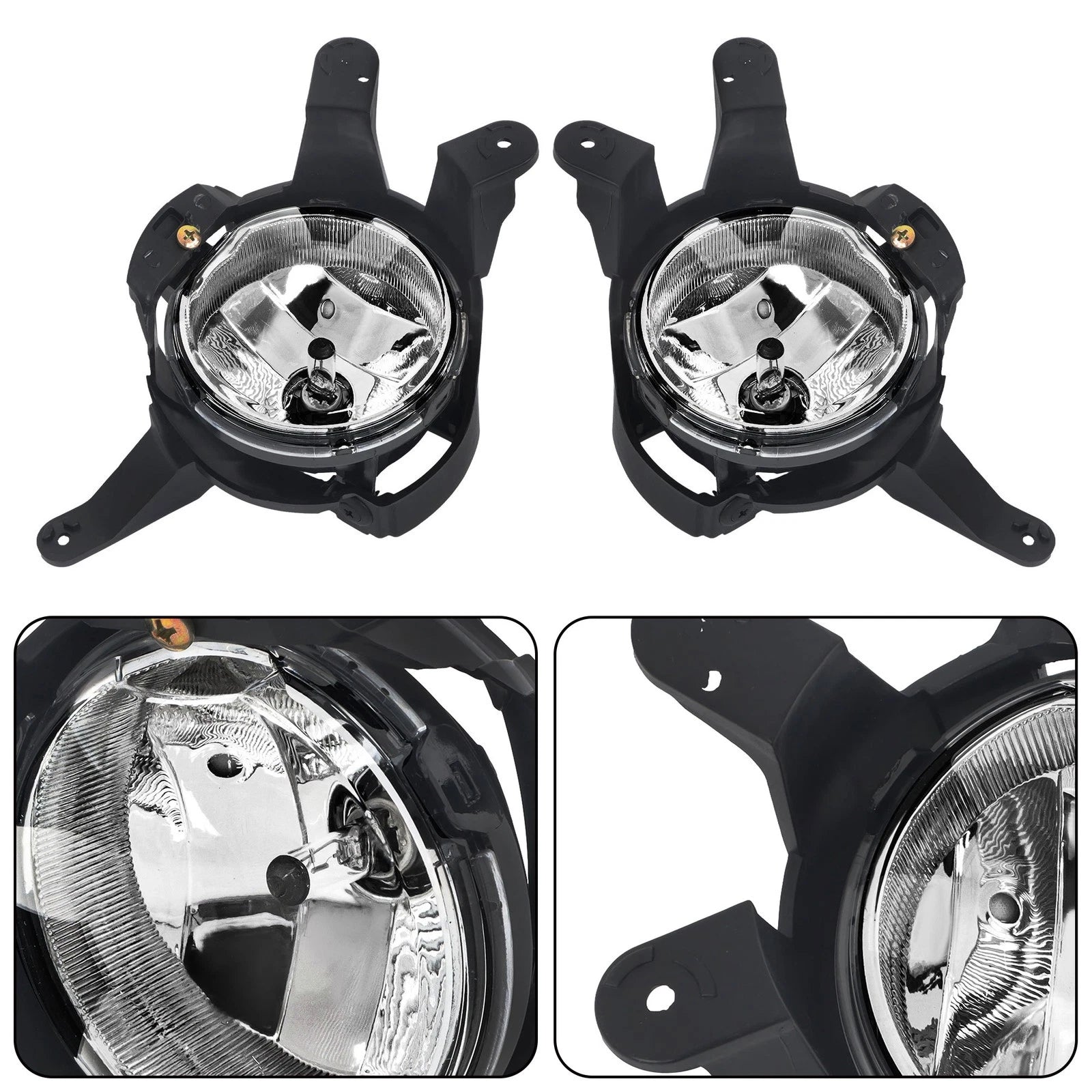 Set of 2 Front Fog Lights for Chevrolet Cruze (2011–2014) Clear Halogen