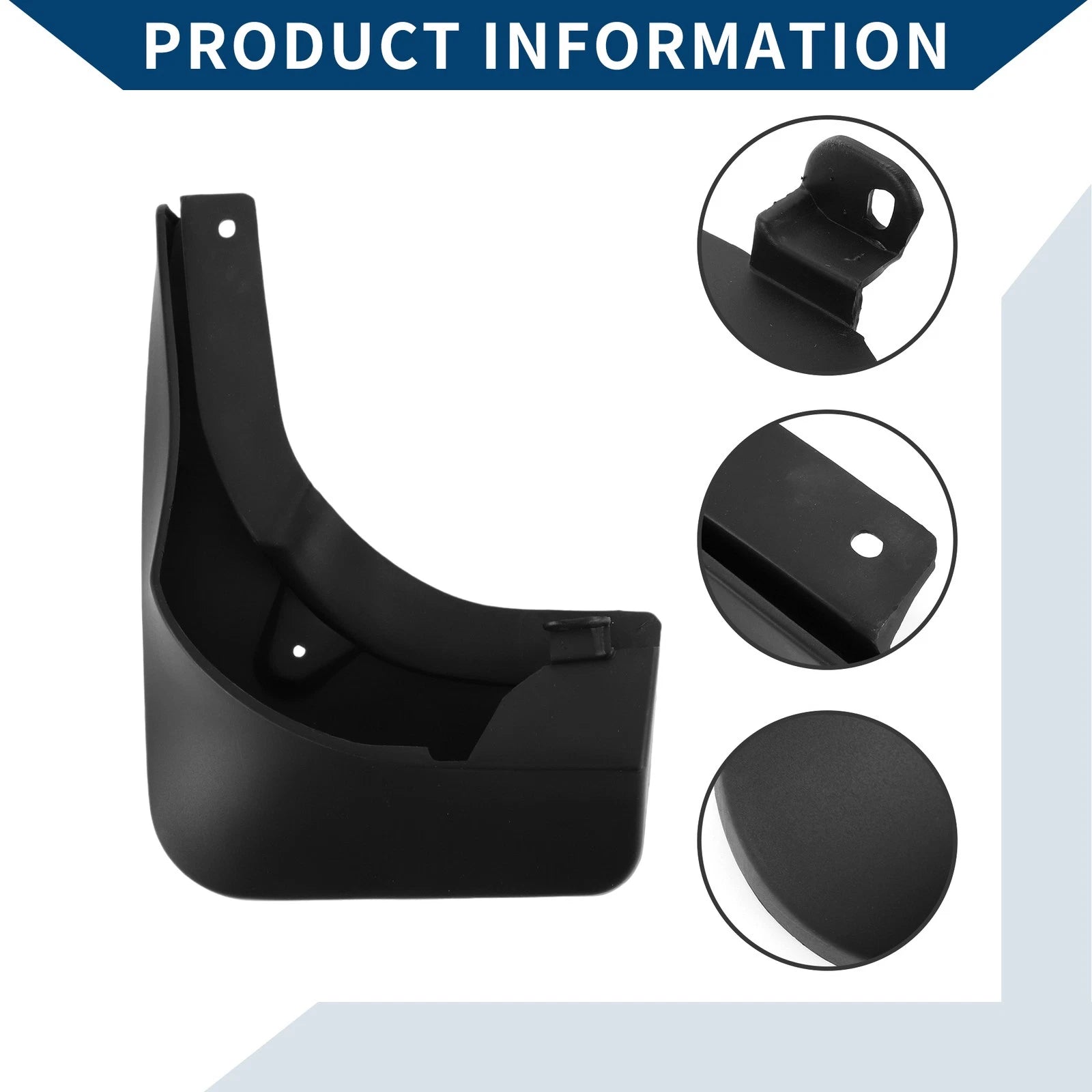Set of 2 Mud Flaps Splash Guards for Mercedes-Benz CLA (2013–2019)