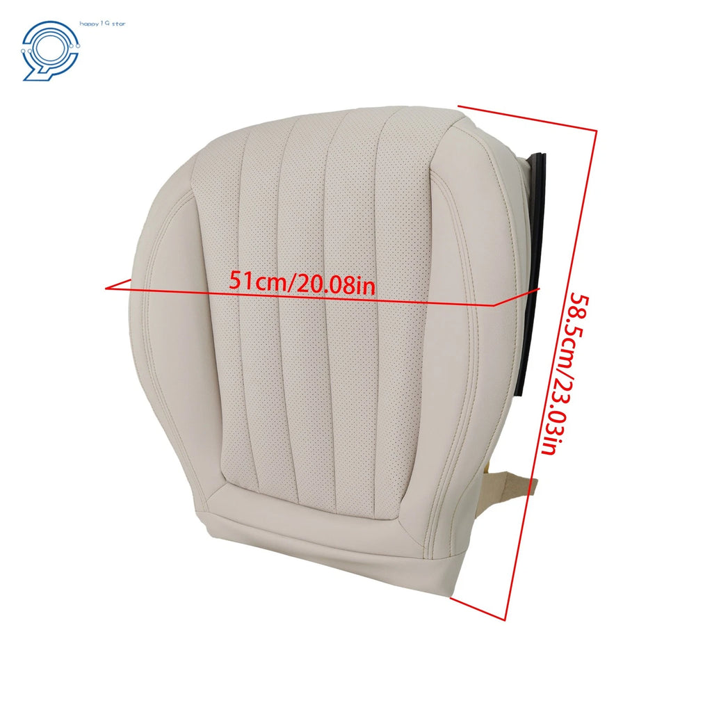 Tan Driver Bottom Seat Cover for Mercedes Benz E300 E350 E400 E450 (2017-2020)