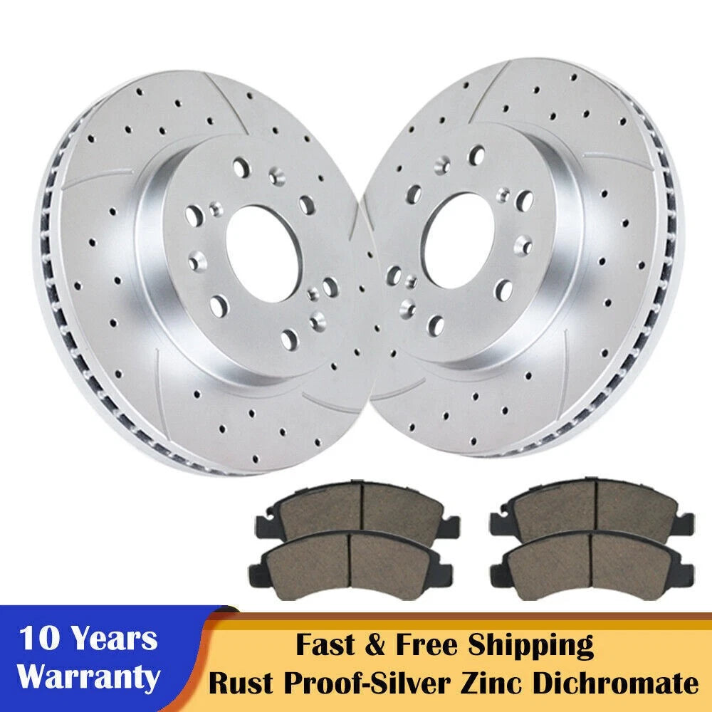 Front Brakes and Rotors for Chevy Silverado GMC Sierra 1500 (2007–2018)