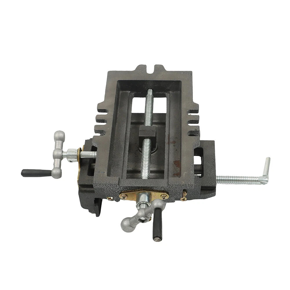 5" Cross Sliding Drill Press Vise for Machine Shop Tools