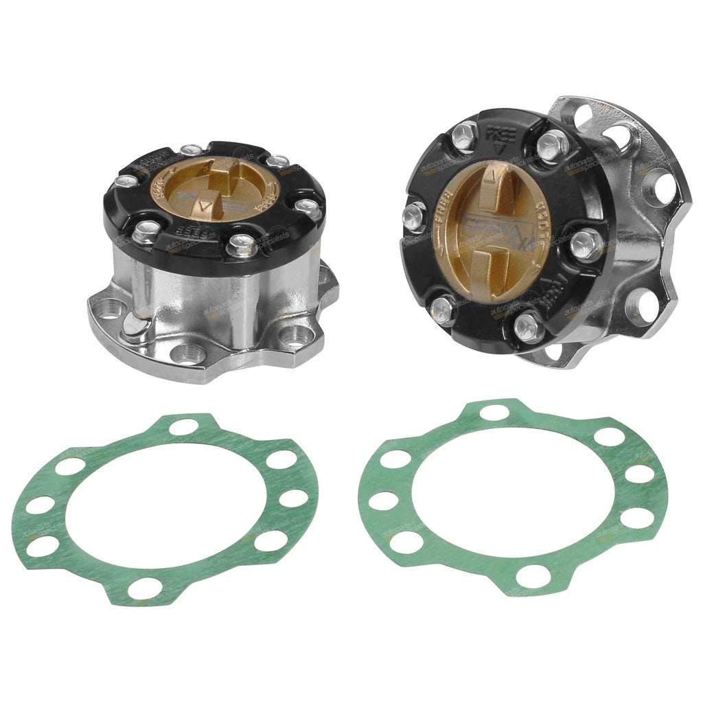2 x Free Wheeling Hubs for Toyota Landcruiser 76-105 Series (1998–2017)