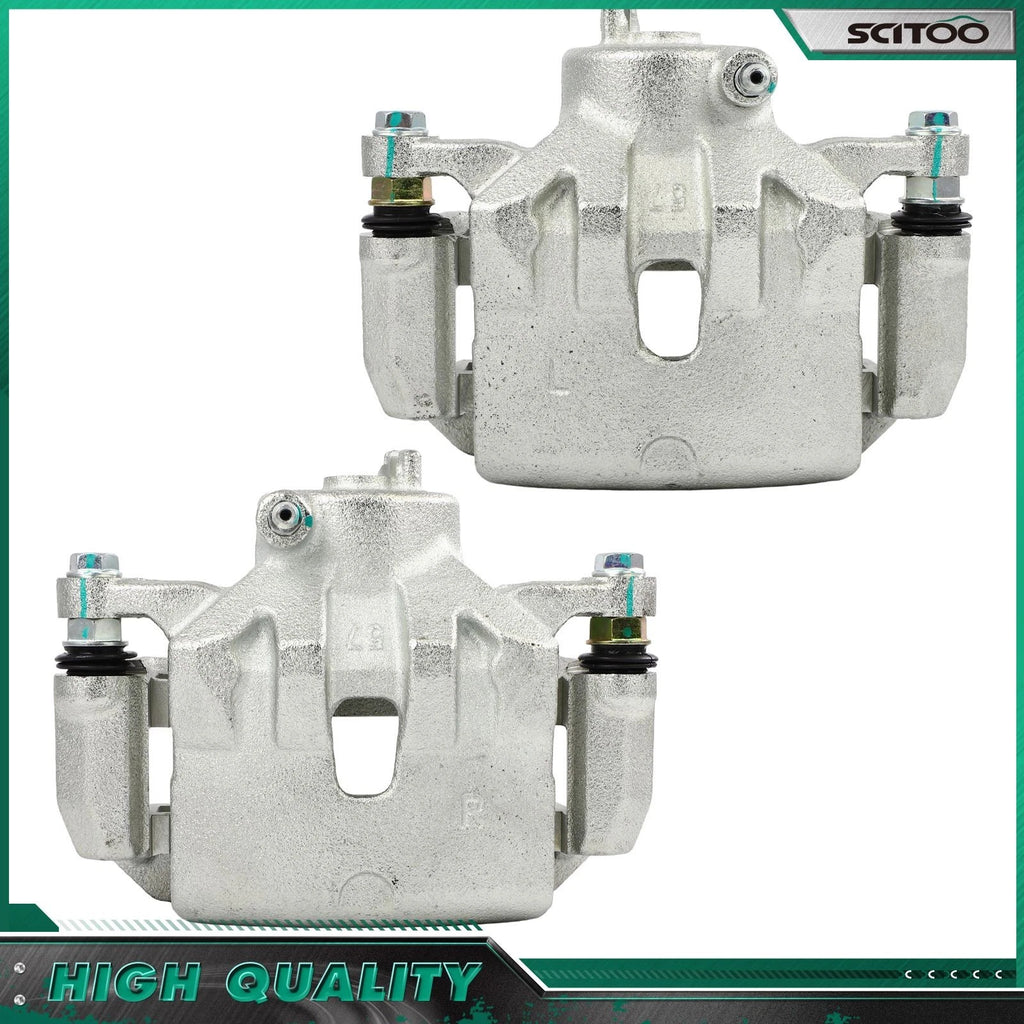 Front Brake Calipers w/ Bracket for Kia Forte (2014–2018)