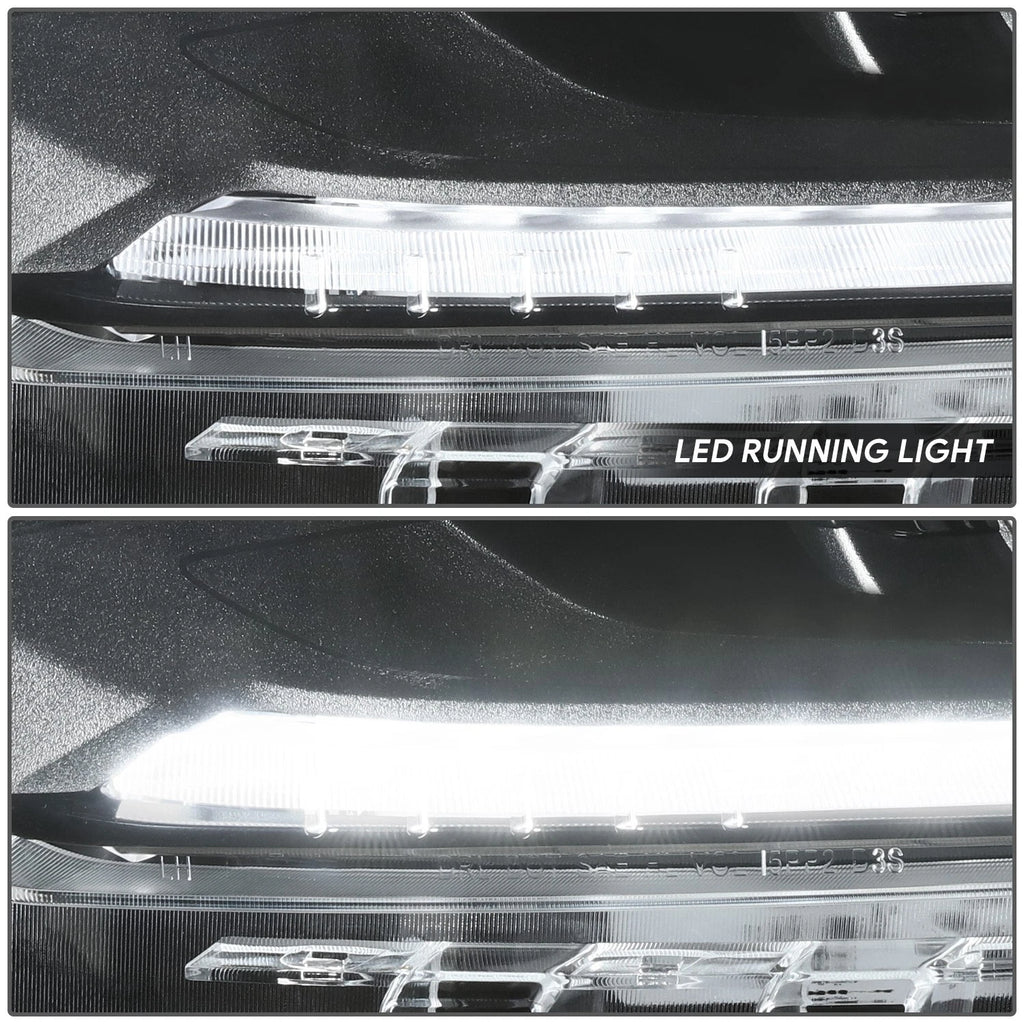 Projector Headlights for Chevrolet Traverse (2018–2021) - Black Housing, Clear Lens
