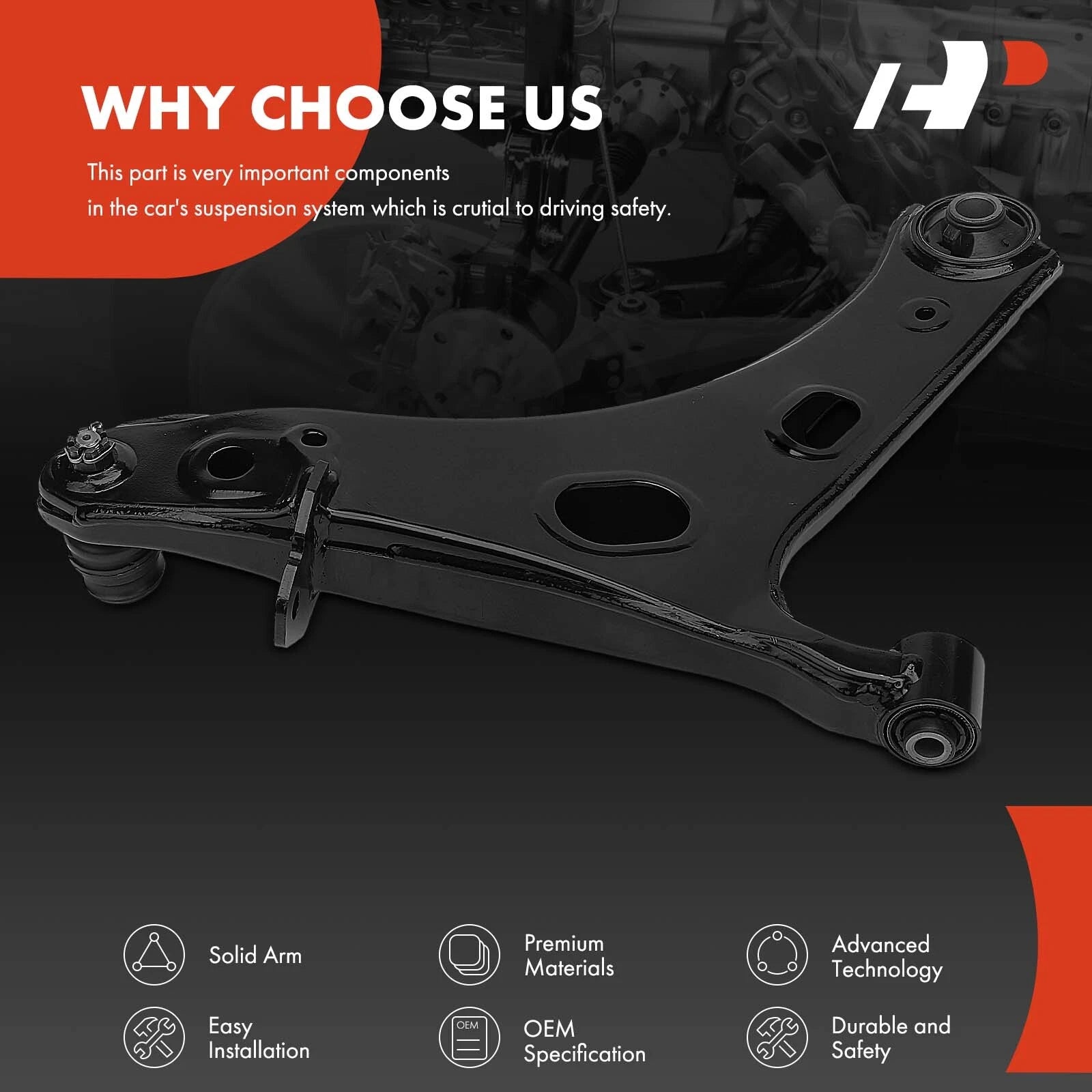 Front Left Lower Control Arm with Ball Joint for Subaru Forester