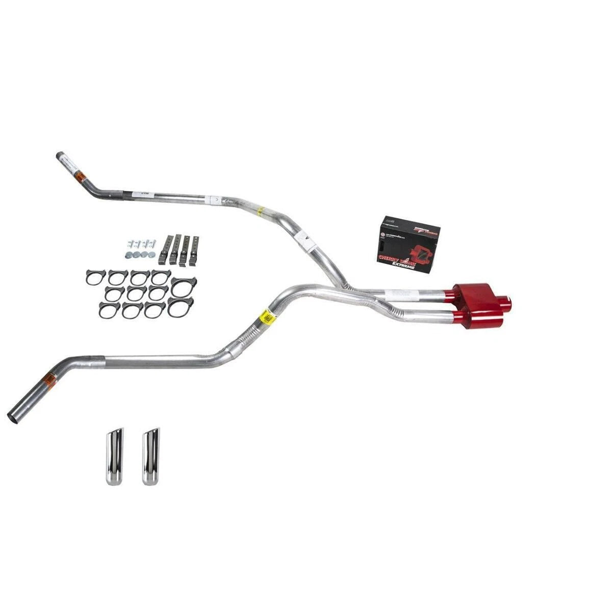 Dual Exhaust Pipe for F150 (2007-2013) - Cherry Bomb Extreme, Corner Exit