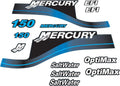 Set of 2 Marine Outboard Decals for Mercury 150HP (SaltWater)