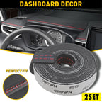 2M PU Leather Dashboard Trim Strip for Car (Universal Fit)