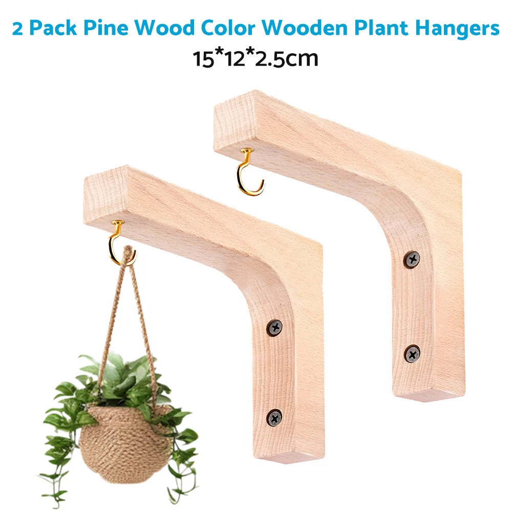 Hanging Plant Hook for Wooden Basket Wall Flower Pot (Plant Hanger)