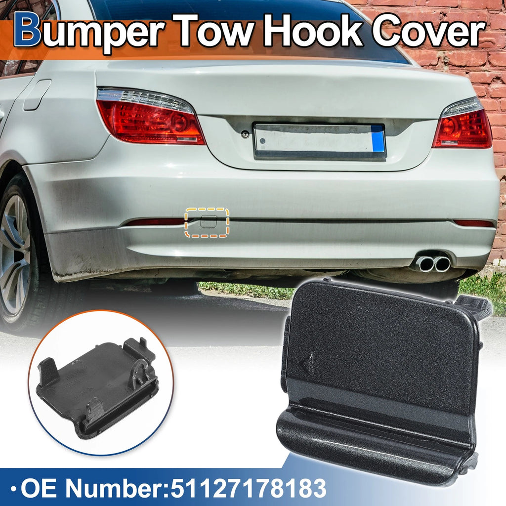 Rear Tow Hook Cover for BMW 528i 535i 550i (2008–2010) No. 51127178183 Gray