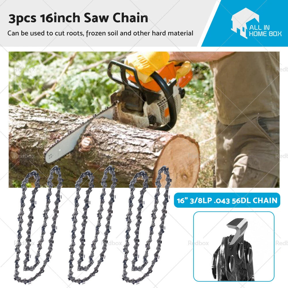 3X 16" Chain for Milwaukee M18 FUEL Chainsaw (18V)