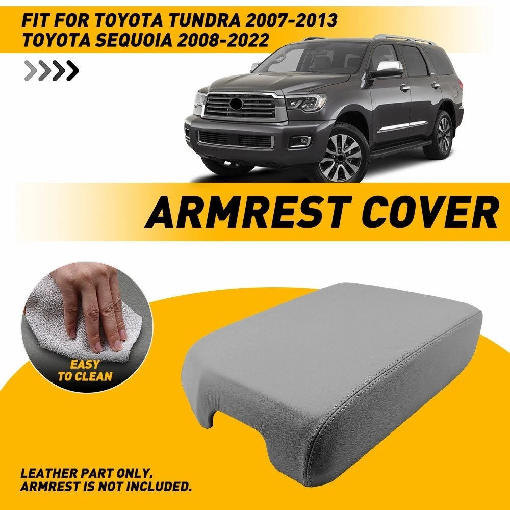 Front Center Console Armrest Cover for Toyota Tundra Sequoia (2007–2022)