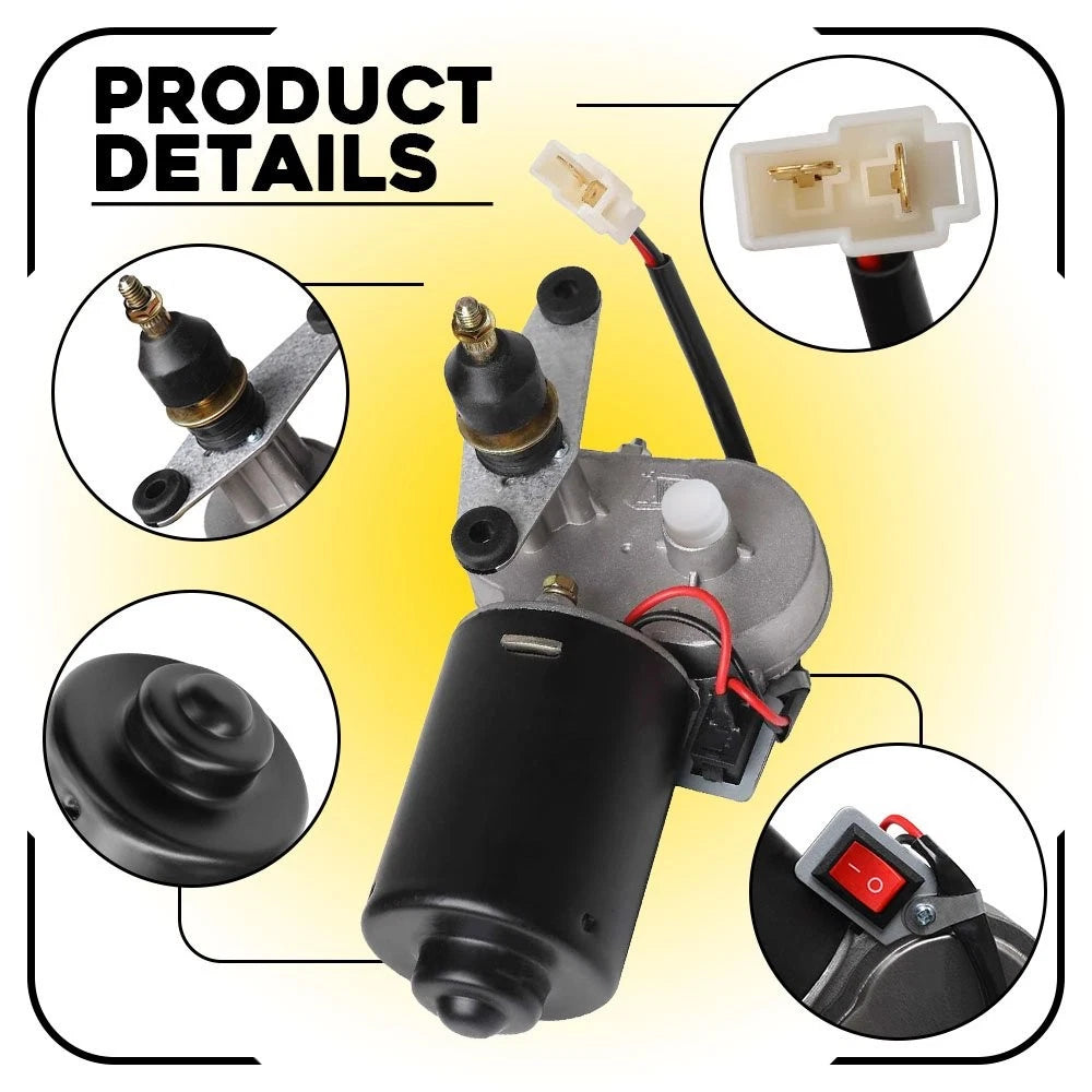 Electric Windshield Wiper Motor Kit for Polaris RZR 570/800/900/1000 (2010–2023)