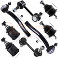 Set of 8 Front Ball Joints and Tie Rod Ends for Honda Accord (2003–2007)