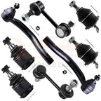 Set of 8 Front Ball Joints and Tie Rod Ends for Honda Accord (2003–2007)
