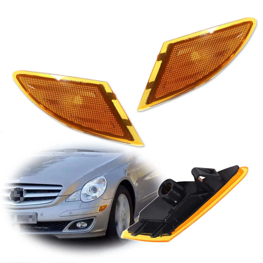 Set of 2 Amber Side Marker Lights for Mercedes W251 R63 AMG R320 R350 R500