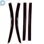 Set of 4 Window Vent Visors for Toyota Sienna (2004–2009) Black