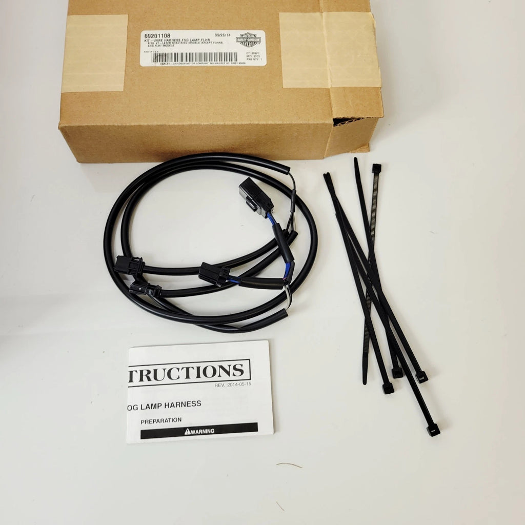 Auxiliary Fog Light Wire Harness Adapter for Harley Touring (2014–2023) 69201109