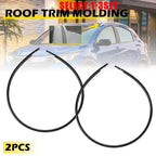 Set of 2 Black Roof Drip Molding Weatherstrip for Honda HR-V (2016–2022)
