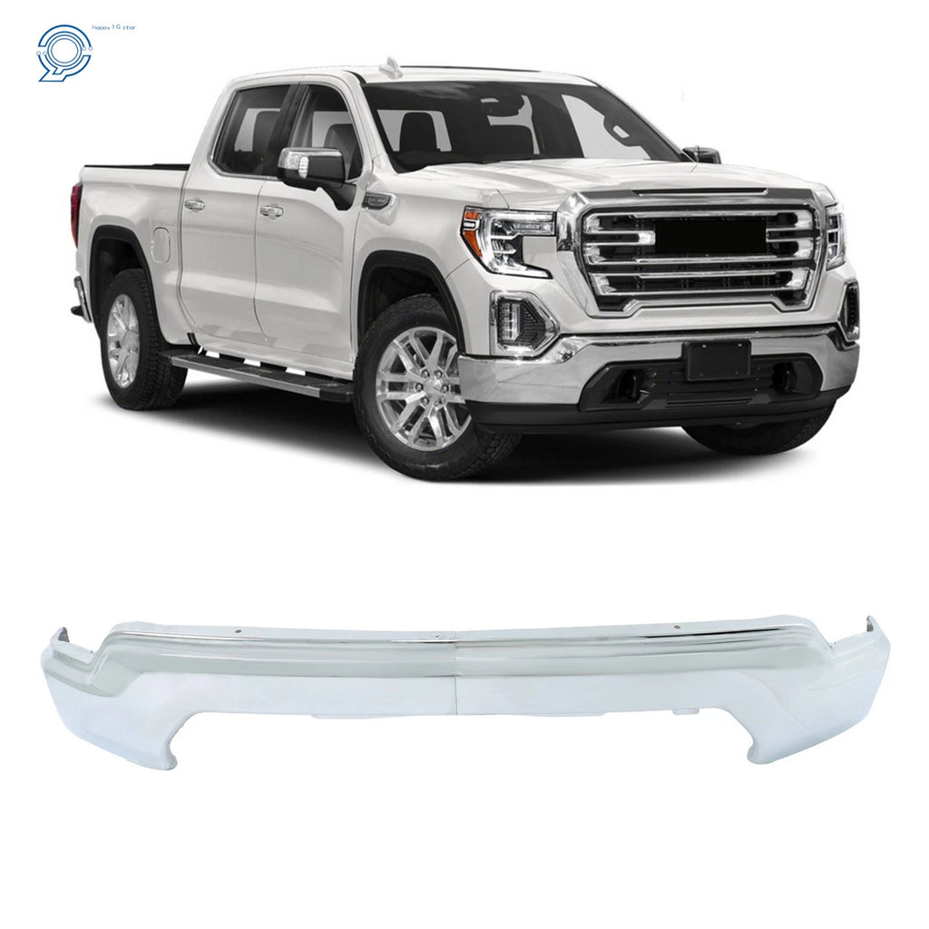 Chrome Steel Split Front Bumper for GMC Sierra 1500 (2019–2021)
