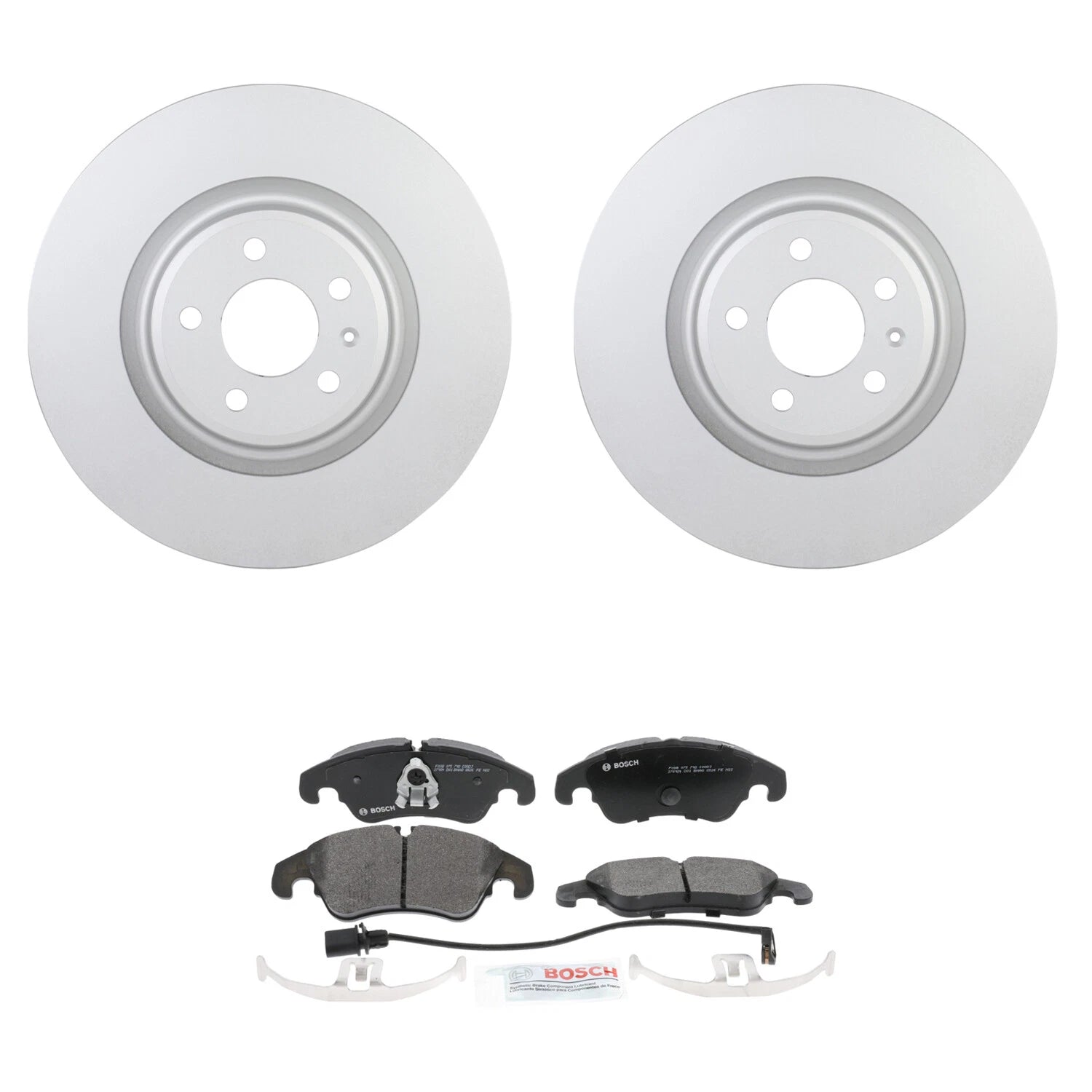 Set of 2 Bosch Quietcast 345mm Disc Brake Rotors for Audi S4 S5 Q5