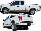 12pc. Luxury FX Upper Rocker Panel Trim for 2015-20 Ford F-150 Super Cab 5.5 Bed