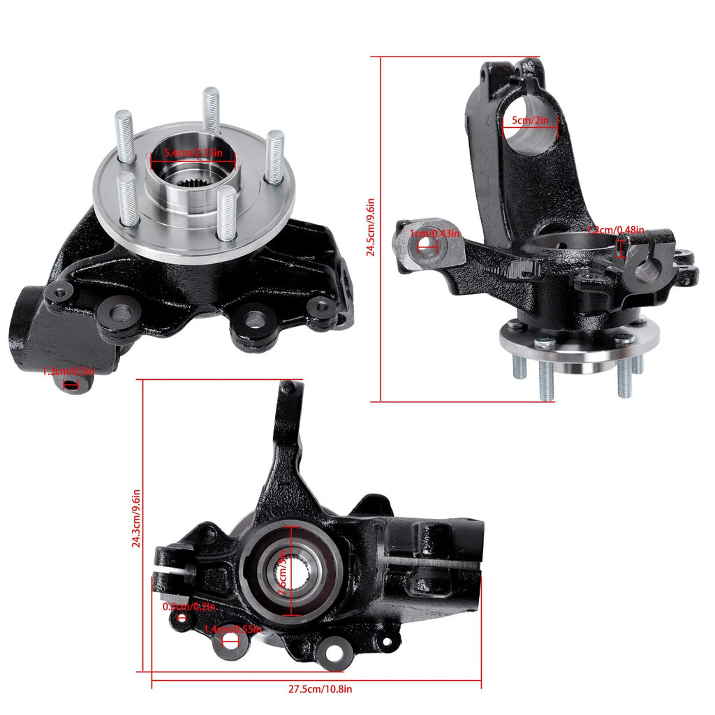 Front Left Steering Knuckle Assembly for Ford Focus (2012–2018)