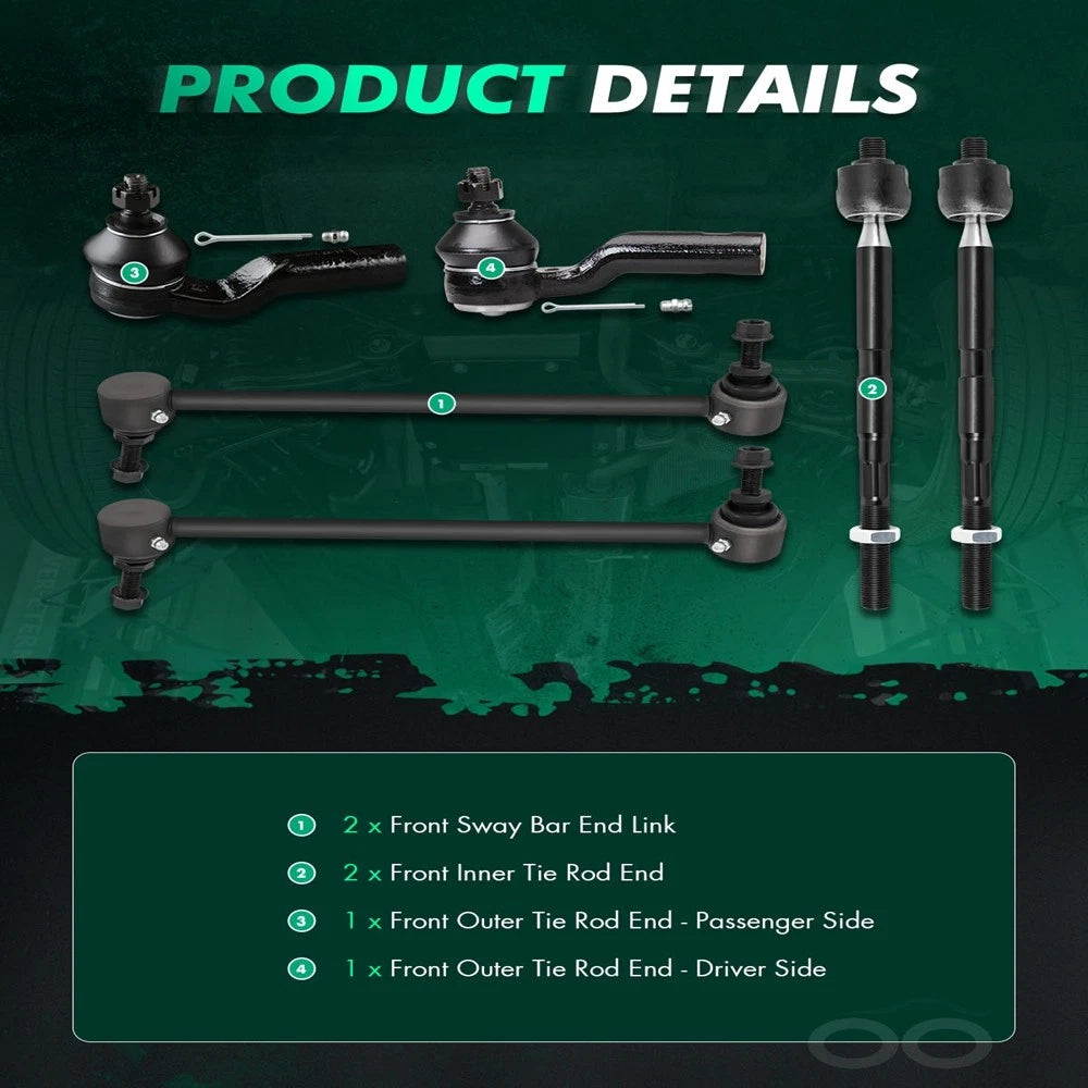Front Tie Rod End Sway Bar End for Ford C-Max Escape Focus (2013–2014)