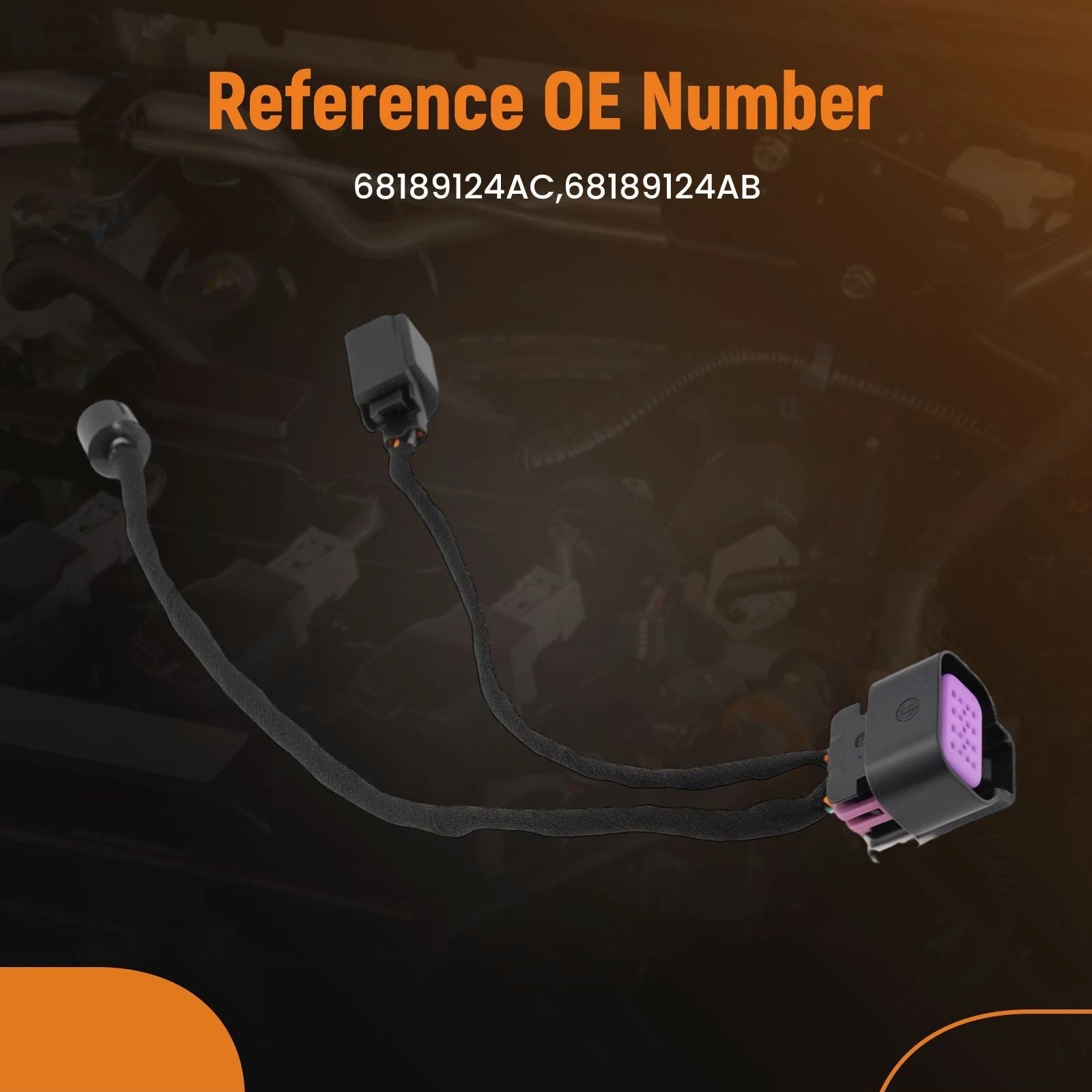Camera Wiring Harness for Ram 1500 2013–2018 68189124AC