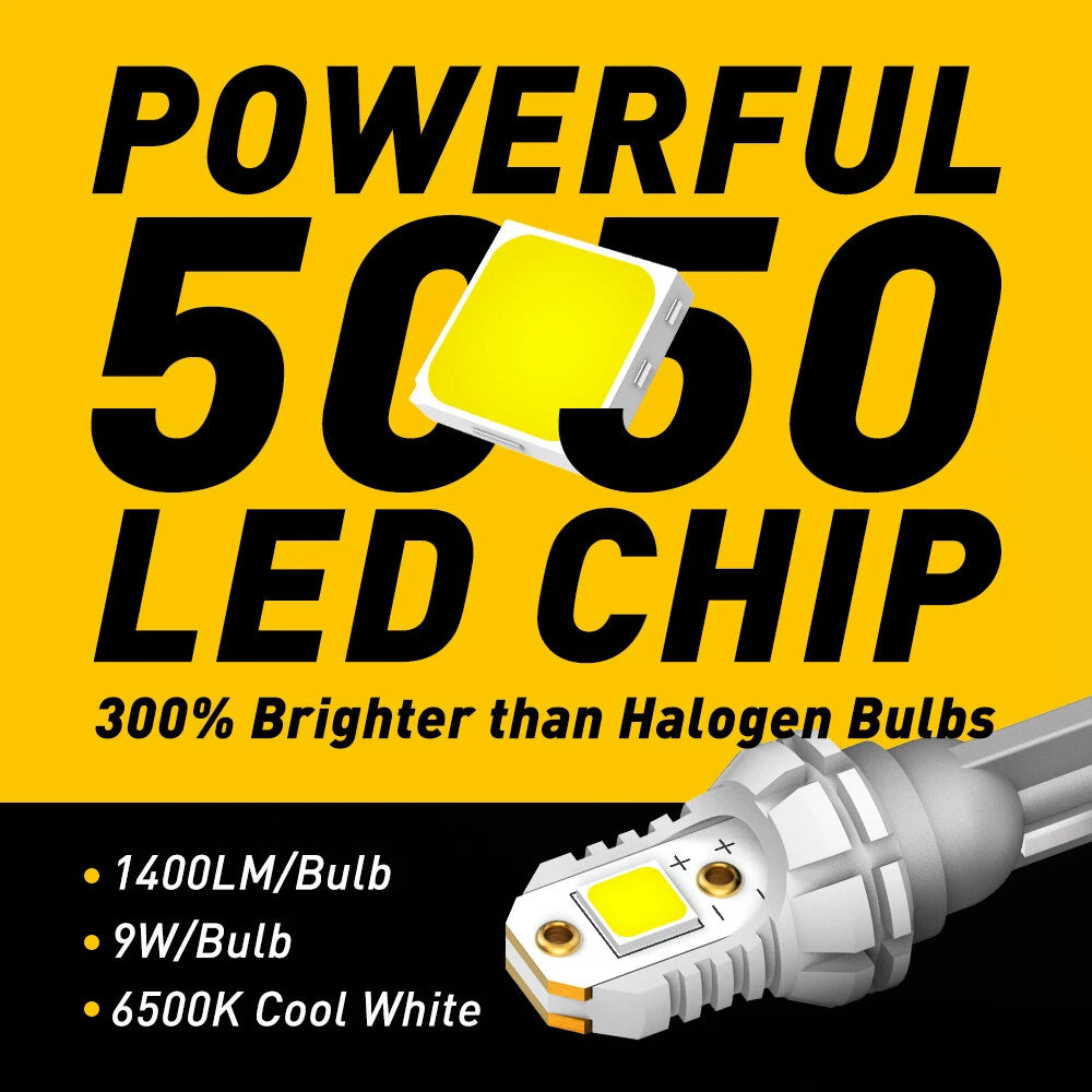 LED Backup Reverse Bulb Light for AUXITO 912 921 (3000LM, 6000K)