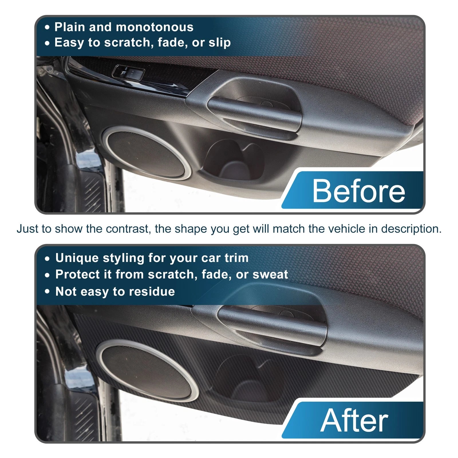Door Kick Guard for Mazda 3 Axela (2017–2019) Front Rear Driver Passenger