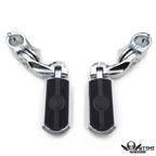2.5" Short Angled Gear Skull Foot Peg Clamp for Harley Sportster Touring