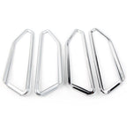 Pair Chrome Front Light Trim Accents for Honda Goldwing GL1800 (2018–2023)
