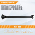 Front Prop Driveshaft for Hummer H3 (2007-2010) 4WD/RWD