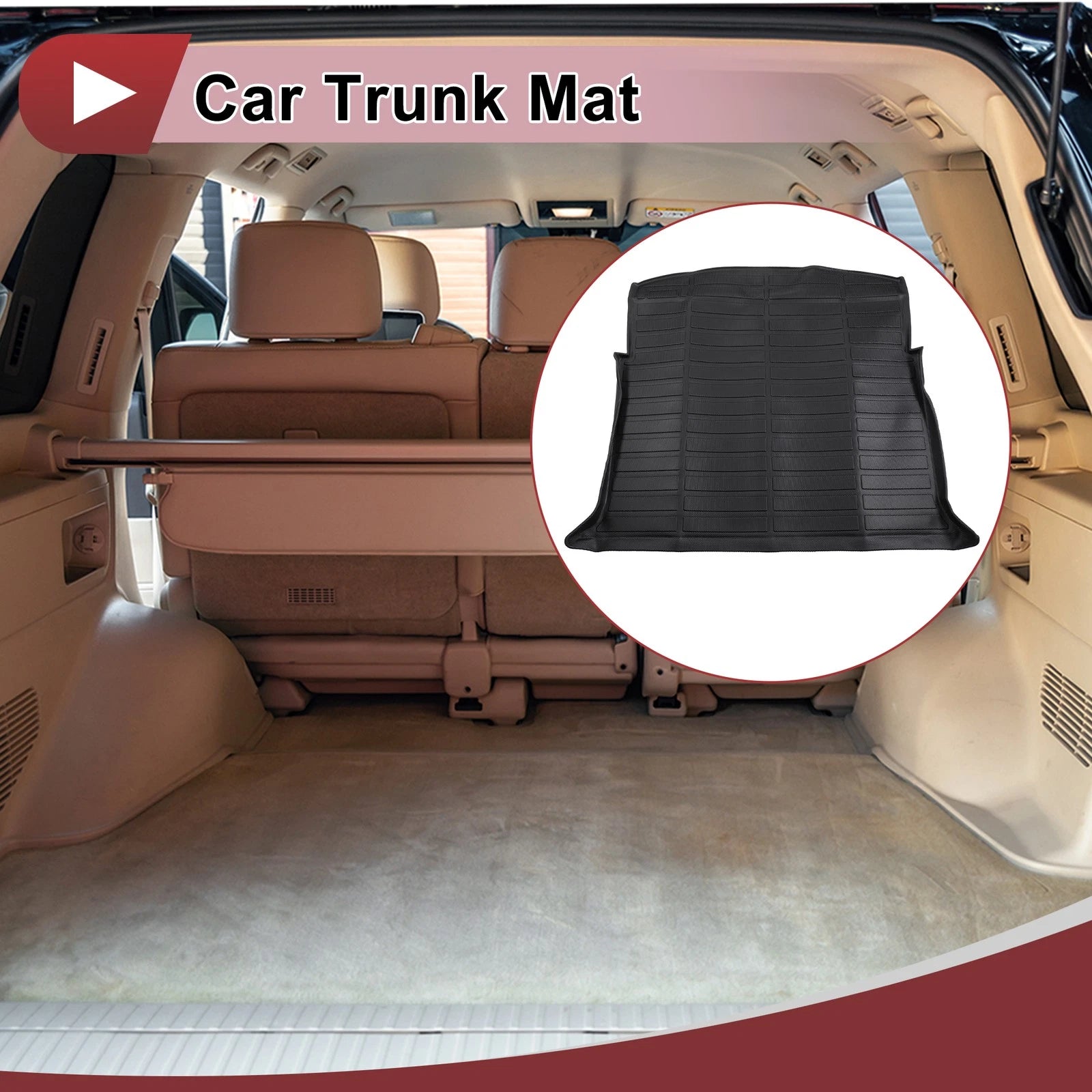 Cargo Liner Rear Trunk Mat for Chevrolet Blazer (2019–2024) TPE Long Grid