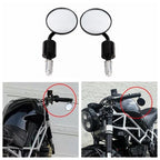 3" Round Bar End Rearview Side Mirrors for Suzuki Honda (Fitment Specific)