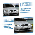 Pair Front Hood Bumper Grille for BMW 5 Series E60 (2004-2009) Black