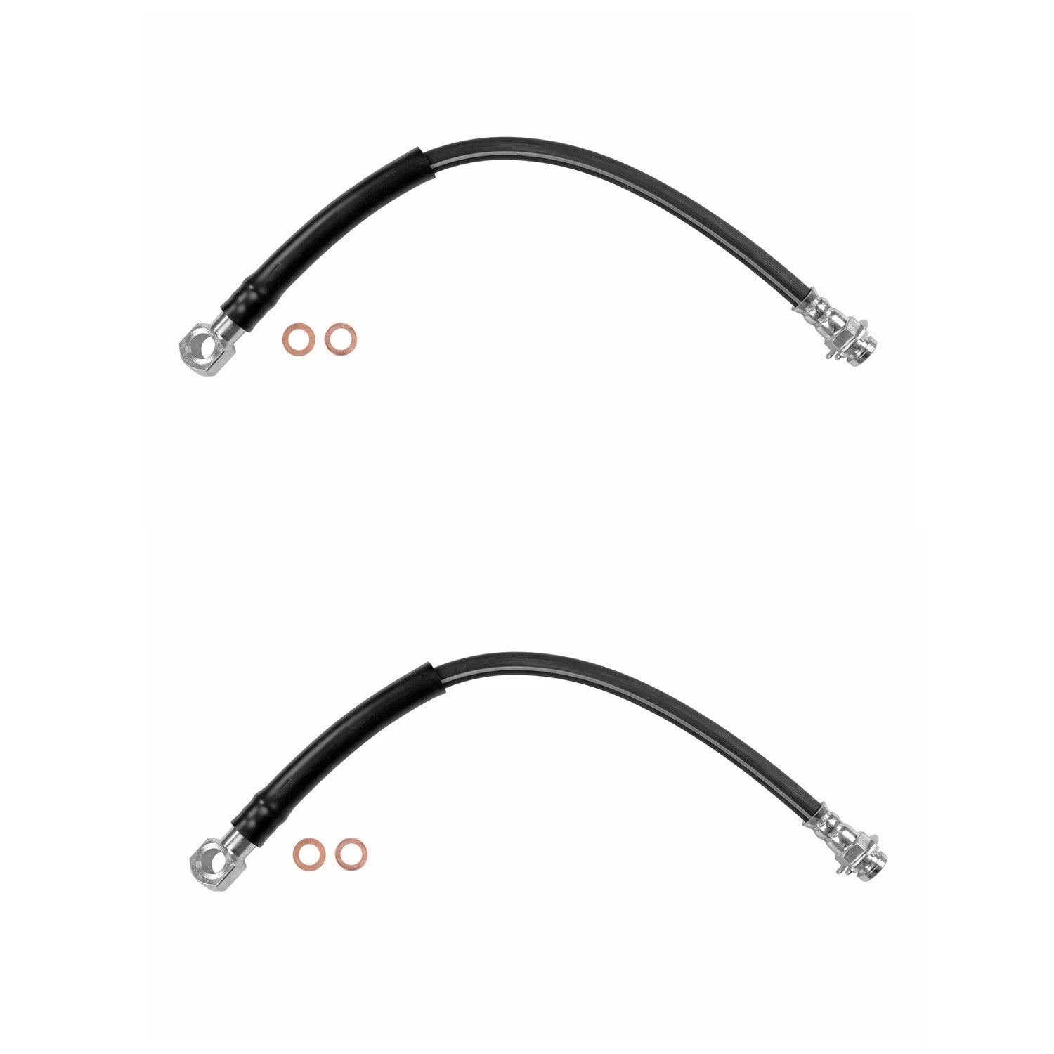 Set of 2 Front Brake Hydraulic Hoses for Buick Century, Oldsmobile Cutlass, Pontiac Regal