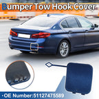 Rear Car Bumper Tow Hook Cover for BMW 530i 540i M5 (2017–2021) No. 51127475589 Quantum Blue