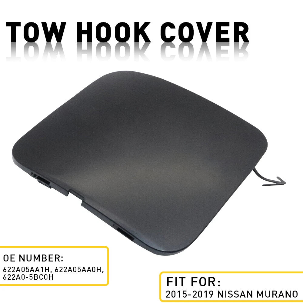 Front Bumper Tow Hook Eye Cover Cap for Nissan Murano (2015–2019)