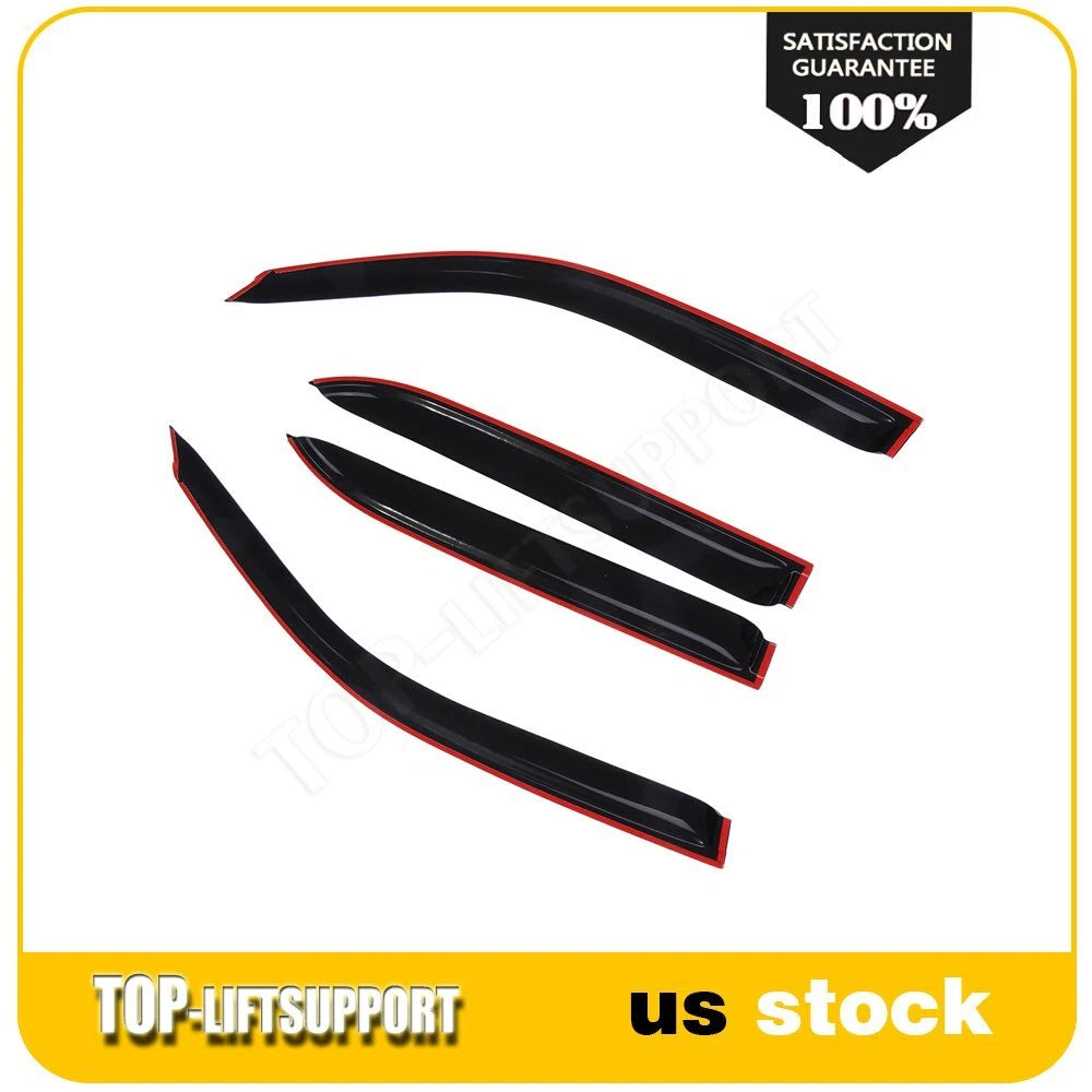 Wavy UV Window Visor Vent Shade Rain Guard for Toyota 4Runner (1996–2001)