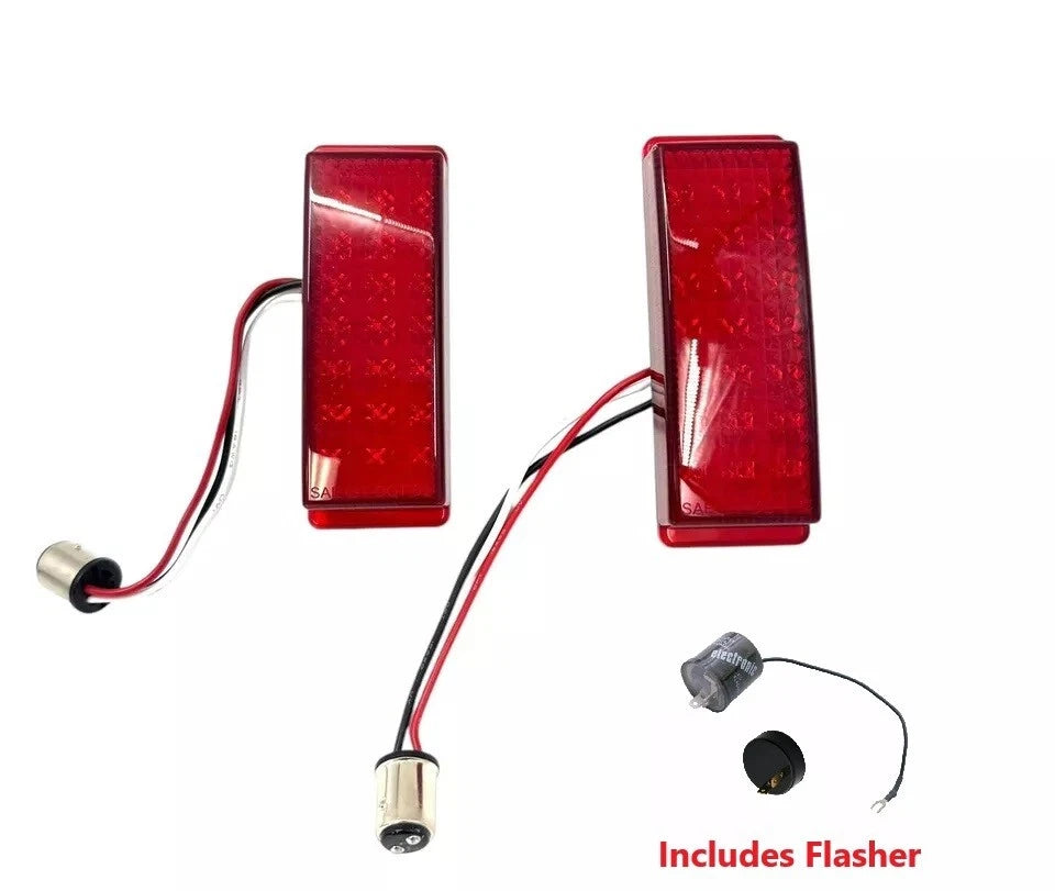 LED Tail Lights with Flasher Pair for 1941 Ford Car (1941–1941)